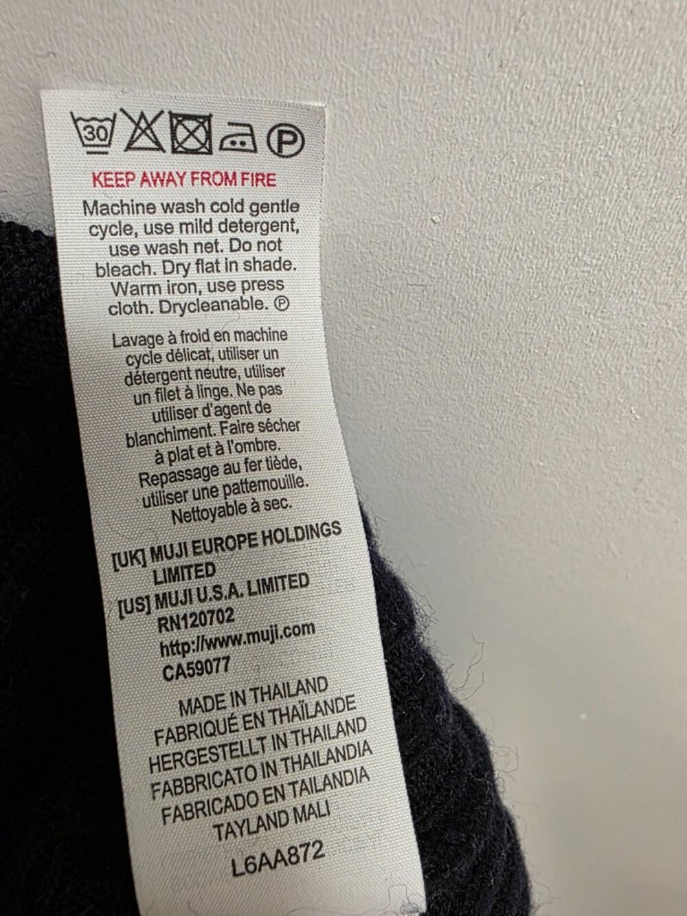 Muji Wool Ribbed Turtleneck - Picture 6 of 7